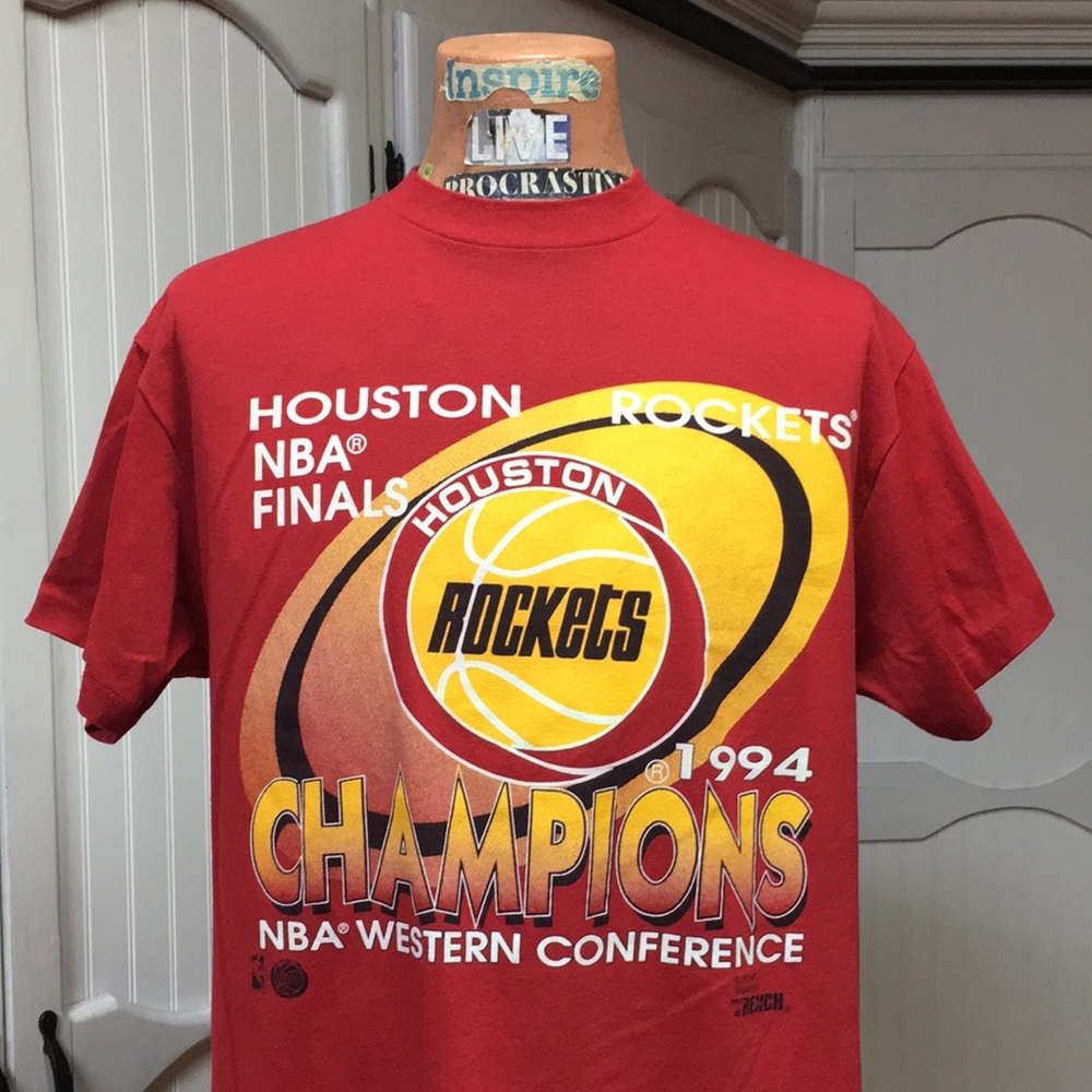 90s Houston Rockets Finals Champion Shirt XL Vintage 1994
